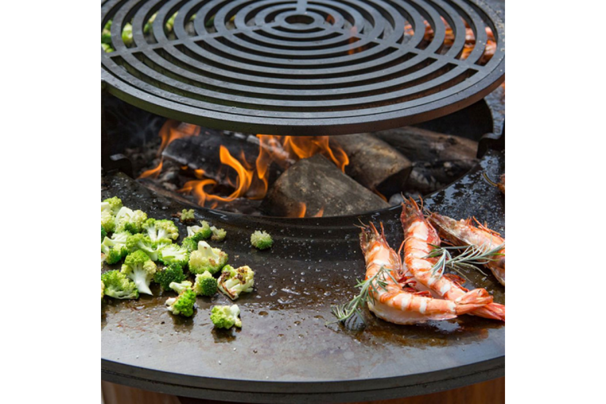 Набор (крышка, решетка гриль, шампура 3шт, кольцо для шампуров и стойка для казана) для OFYR  XL PRO